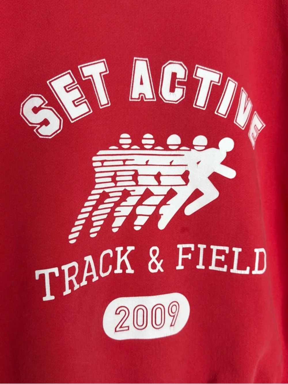 Set Active Crewneck Sweatshirt Track & Field, Red, medium - Picture 8 of 8